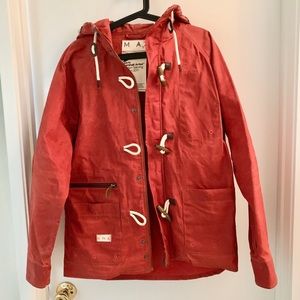 Marshall Artist waxed canvas jacket in Orange, M